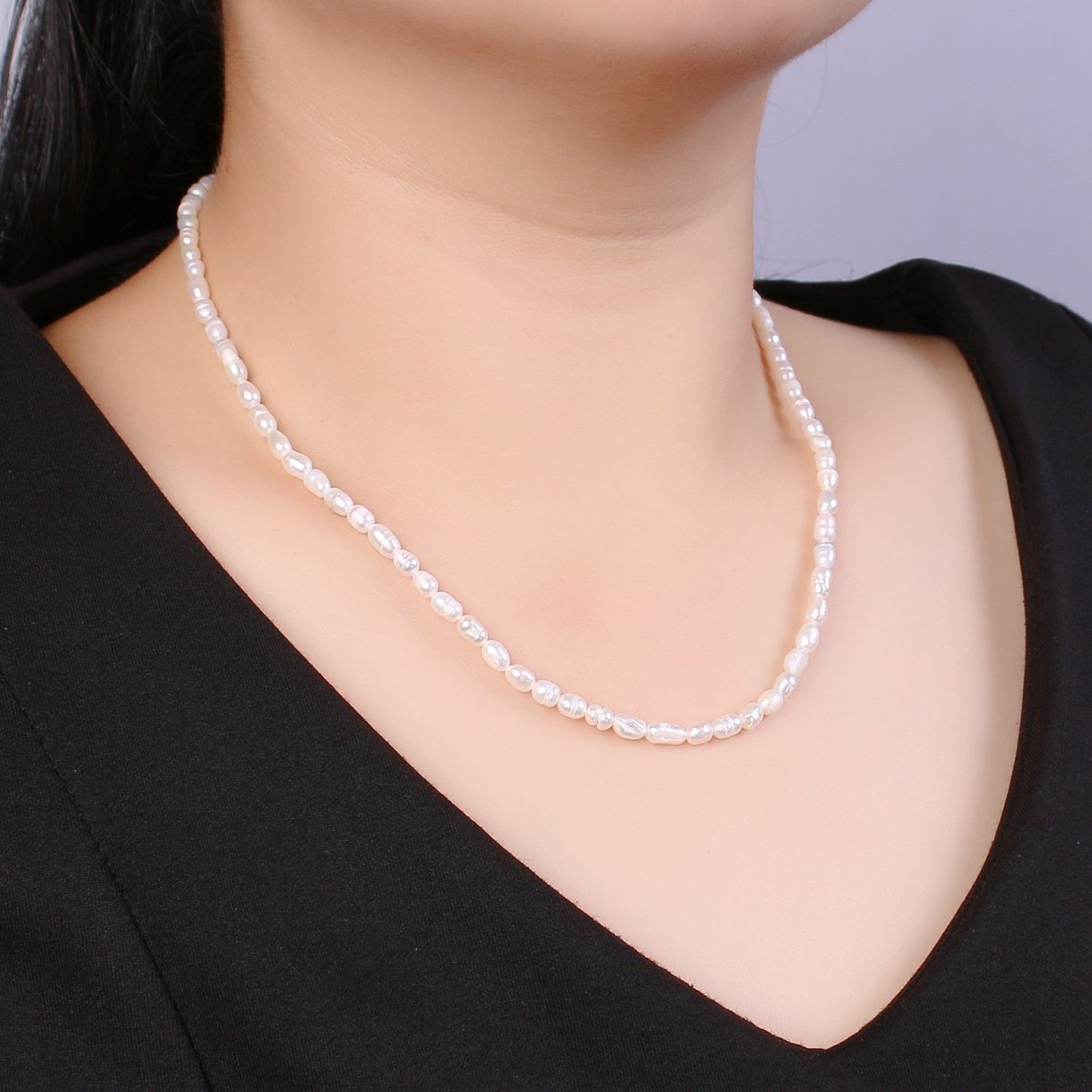 OS Clearance Pricing BLOWOUT Genuine fresh water pearl necklace- 14K gold Filled- Real pearl necklace- bridal necklace- bridesmaid pearl necklace- gifts- Bridesmaid jewelry WA-514 - DLUXCA