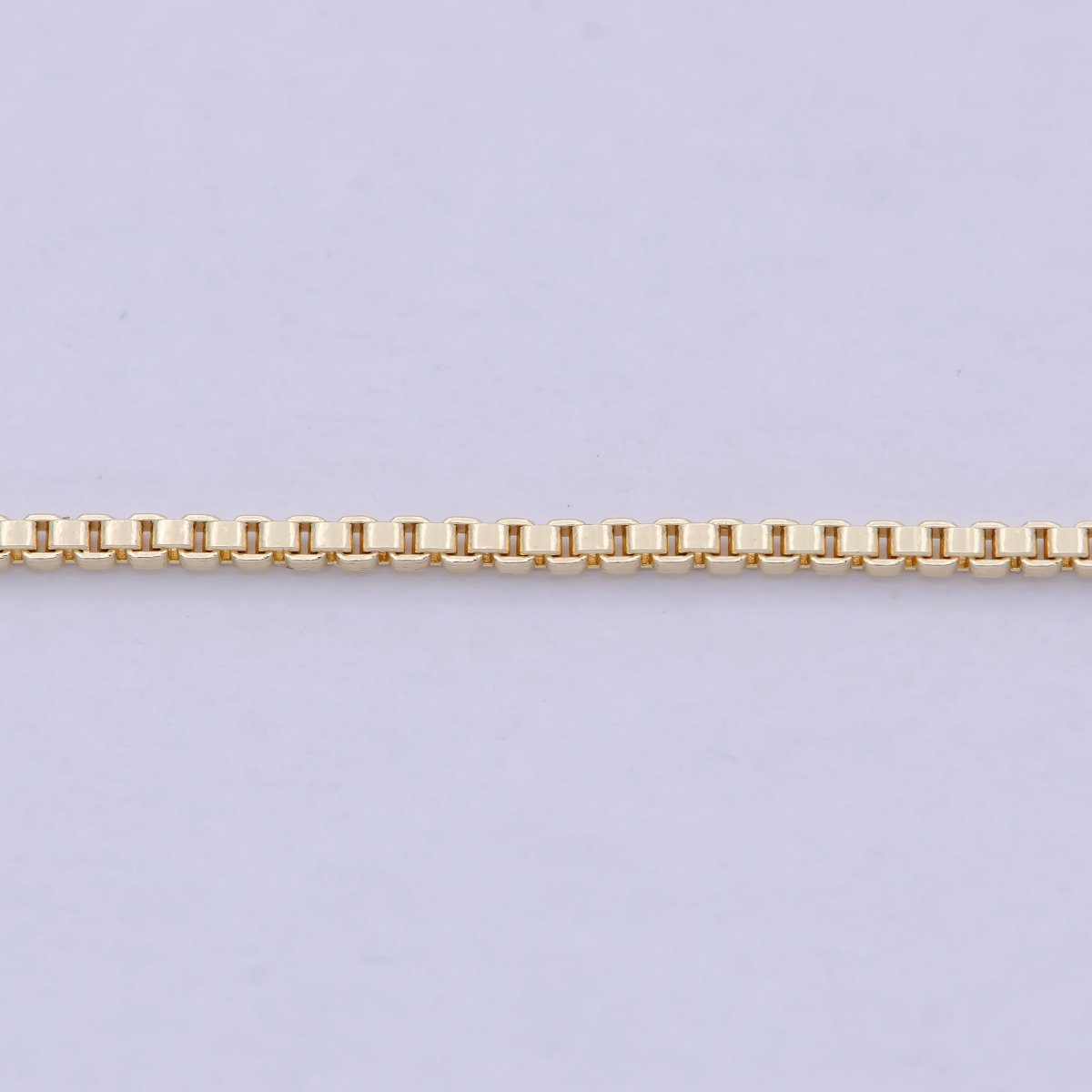 OS Dainty Chain box necklace 19.2 inch box, Dainty gold Box chain 1.0 mm minimalist necklace jewelry supply | WA-832 Clearance Pricing - DLUXCA