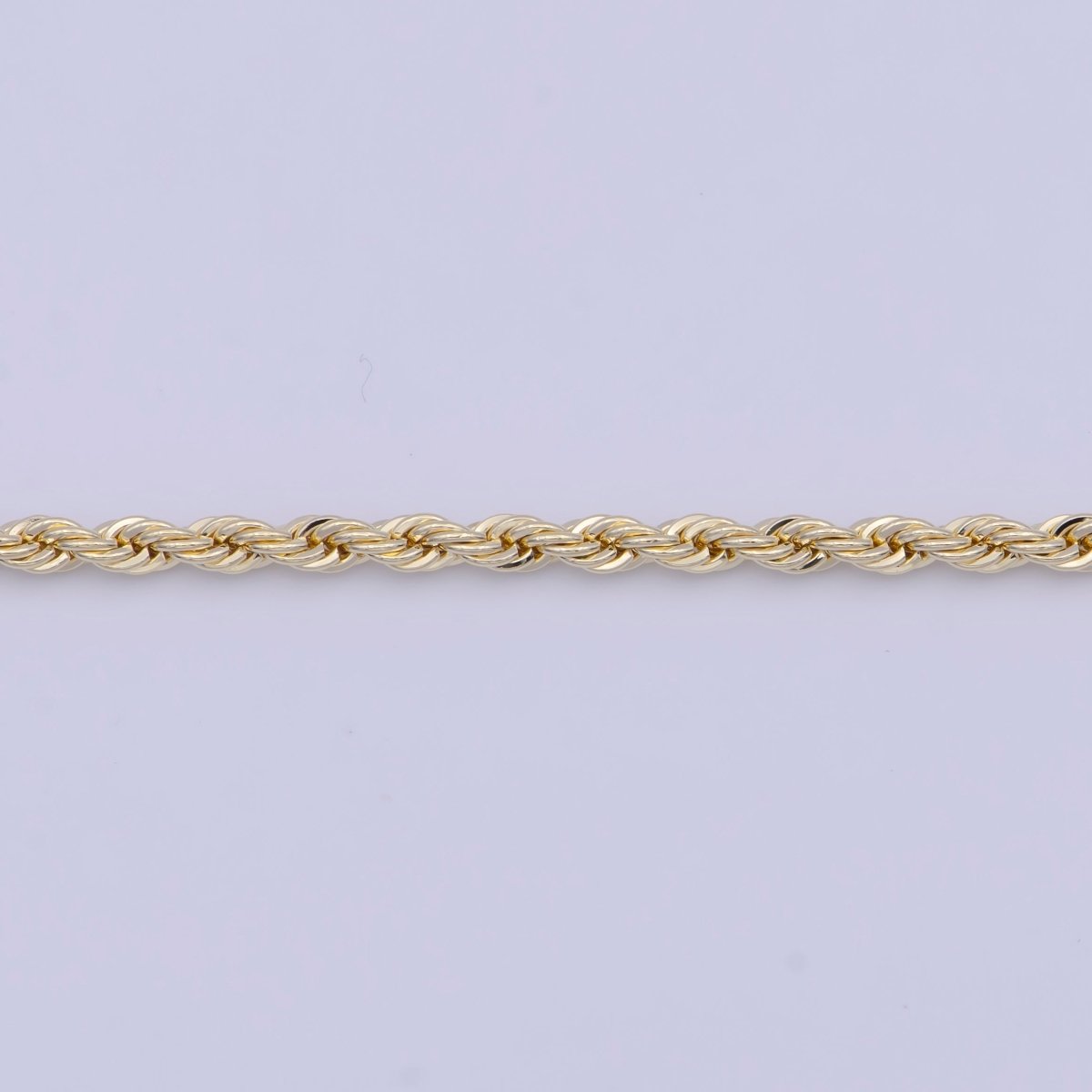 OS Dainty Gold Rope Chain Necklace 17.5 inch for Woman Jewelry Making Supply | WA-1114 Clearance Pricing - DLUXCA