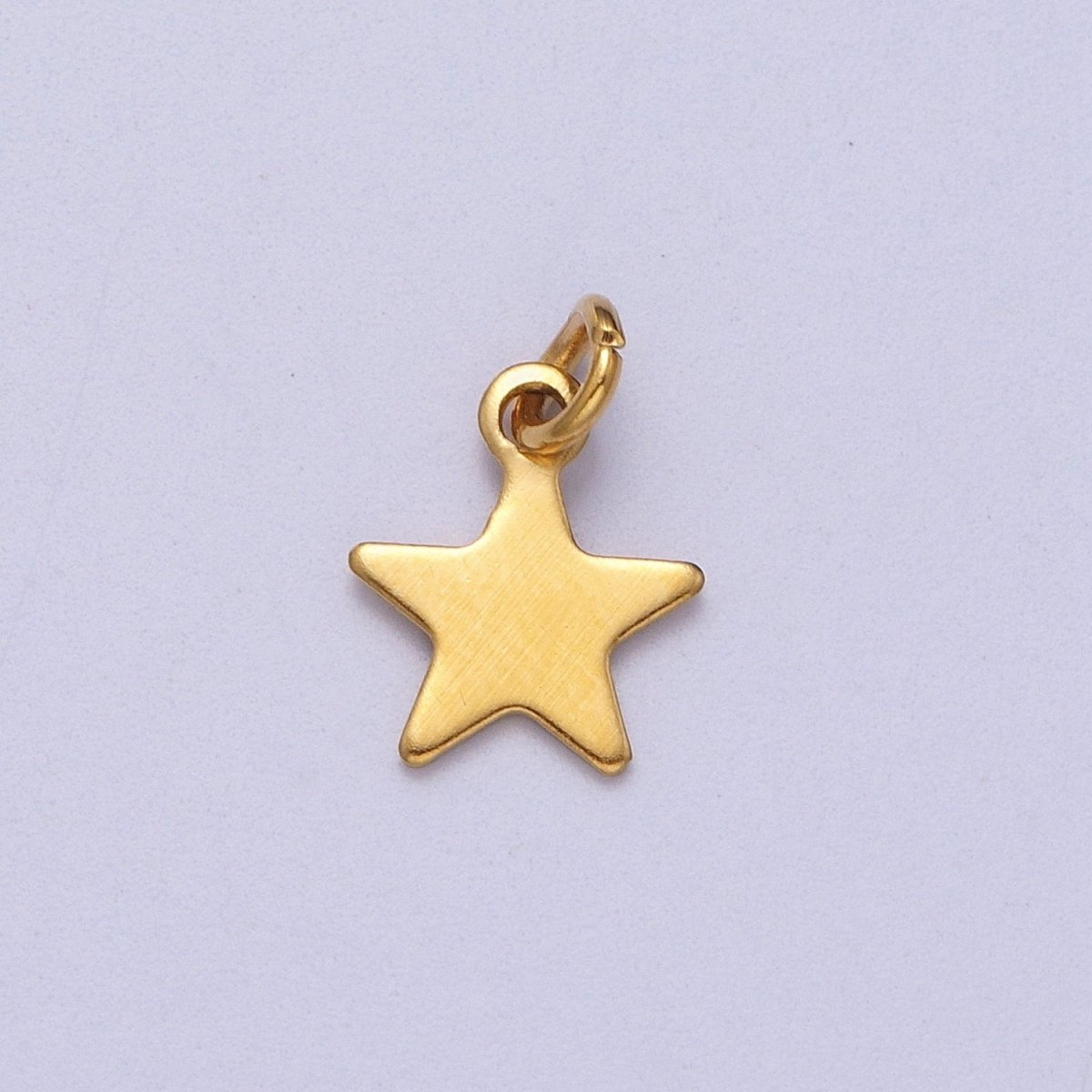 OS Gold Stainless Steel Celestial Star Minimalist Charm | C-396 - DLUXCA