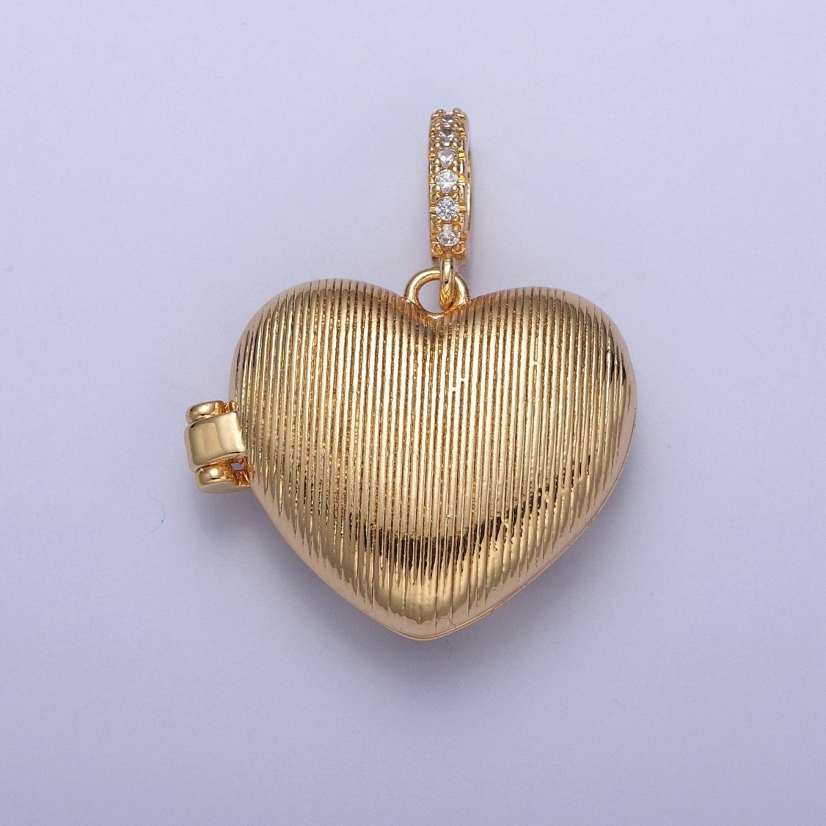 OS Heart Cage Lockets Gold Plated Bead Cage Pendant Aromatherapy Perfume Diffuser Locket Charms H-222 - DLUXCA