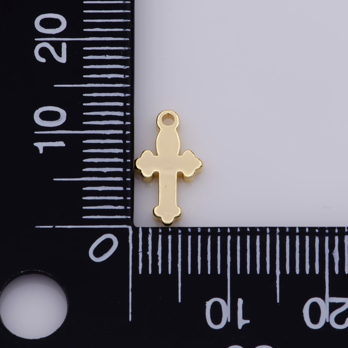 OS Mini Cross charm 14K Gold Filled Cross Tiny Cross charm Mininiatur cross for religious jewelry making Rosary Component Earring Necklace - DLUXCA