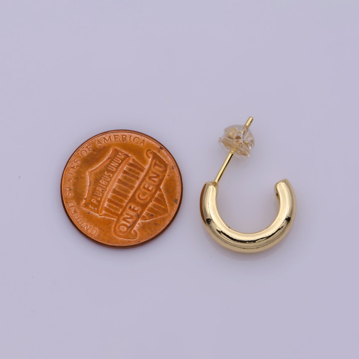 OS Minimalist Geometric Earrings Classic Tube Hoop Earring Gold Filled Hoop Earring Gift For Her! T-239 - DLUXCA