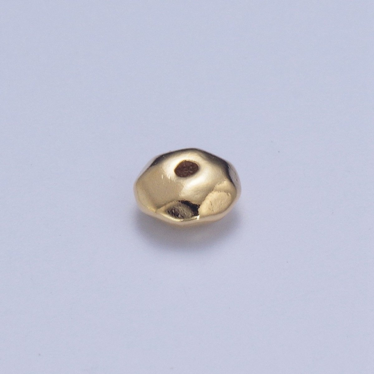 OS Pieces Pack 4mm Mini Pebble Spacer Beads Jewelry Making Findings in Gold B-093 - DLUXCA