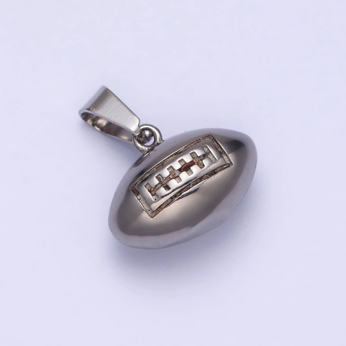 OS Stainless Steel American Football Athletic Sport Pendant in Gold & Silver J-710 J-711 - DLUXCA