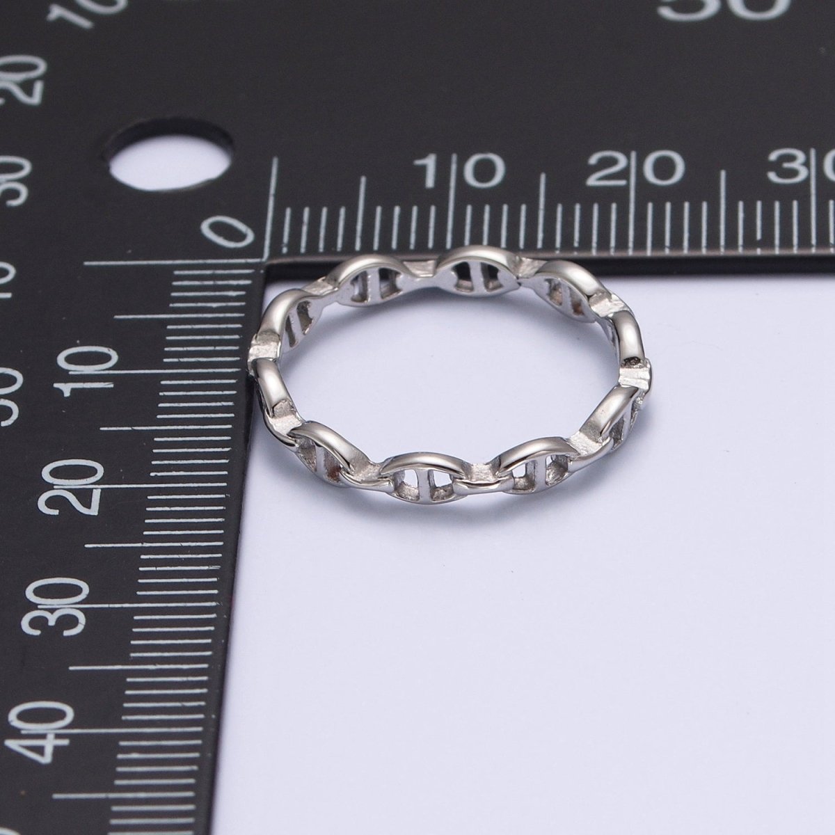 OS Stainless Steel Anchor Chain Link Ring O-799 - DLUXCA