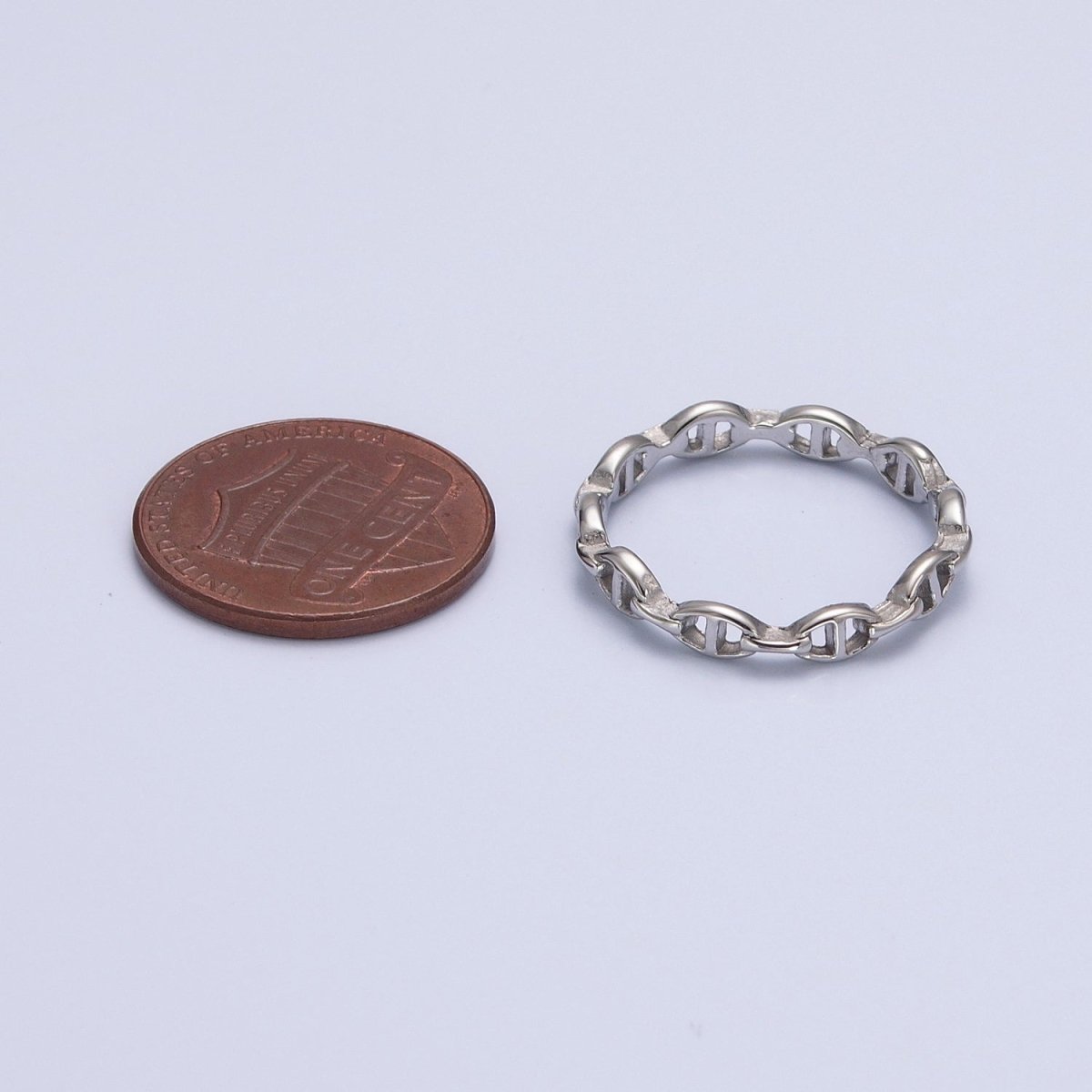 OS Stainless Steel Anchor Chain Link Ring O-799 - DLUXCA