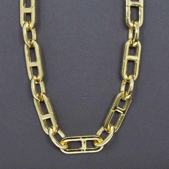 Oversized Link Chain Unfinished Chain by Yard Statement Jewelry Making 12.5x9 MM | ROLL-454 Clearance Pricing - DLUXCA