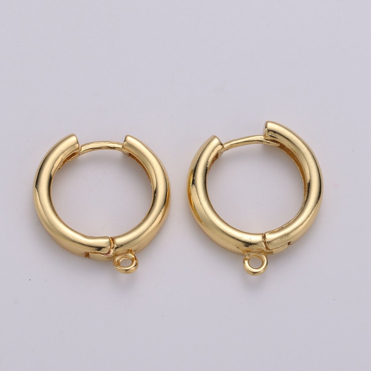 Overstock 24K Gold Filled one touch w/ open link Lever back earring making, 20x18 mm, Nickel free Lead Free for Earring Charm Making Findings K-903 - DLUXCA