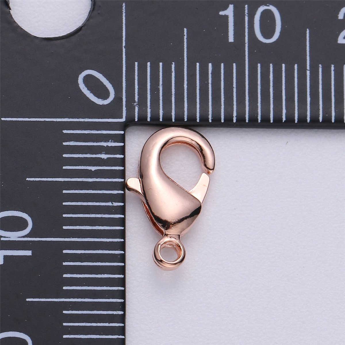 Overstock 7x12mm Thick 14k Gold Plated Lobster Claw Clasp Rose Gold, Black, Silver Lobster Clasp for jewelry making supply lead, nickel, tarnish free K-241 to K-244 - DLUXCA