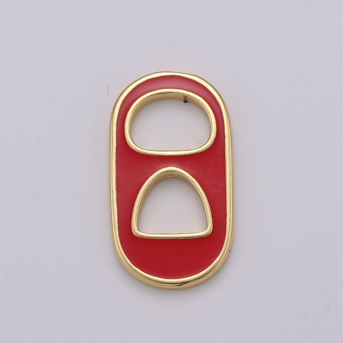Pastel Color Enamel Soda Tab Charm Gold Soda Pull-tab Pendant Charm For Earring Bracelet Necklace Jewelry Making Supplies C-781~C-790 - DLUXCA
