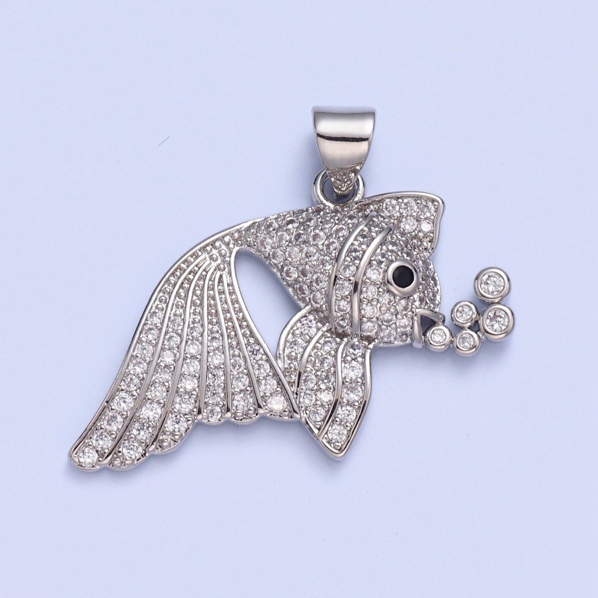 Pave Tropical Fish Charms, Gold Fish Charm, Jewelry Making, Craft Supplies 14k Gold Filled Pendant I-207 I-209 I-212 - DLUXCA