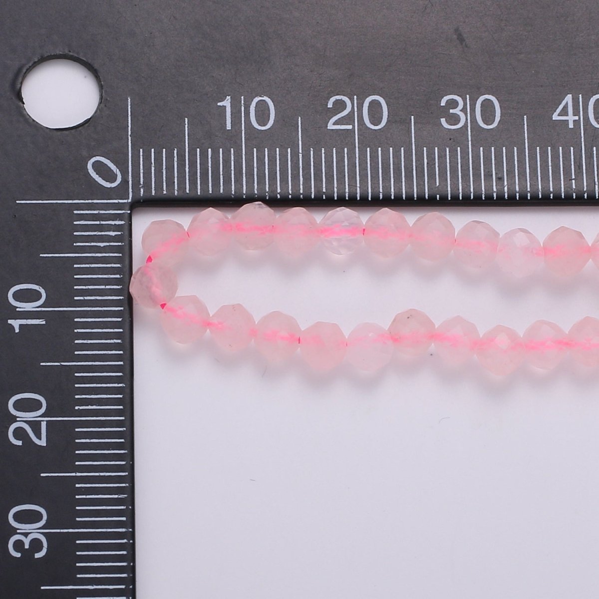 Pink Quartz Natural Gemstone Beads Necklace Ready To Wear | WA-015 Clearance Pricing - DLUXCA
