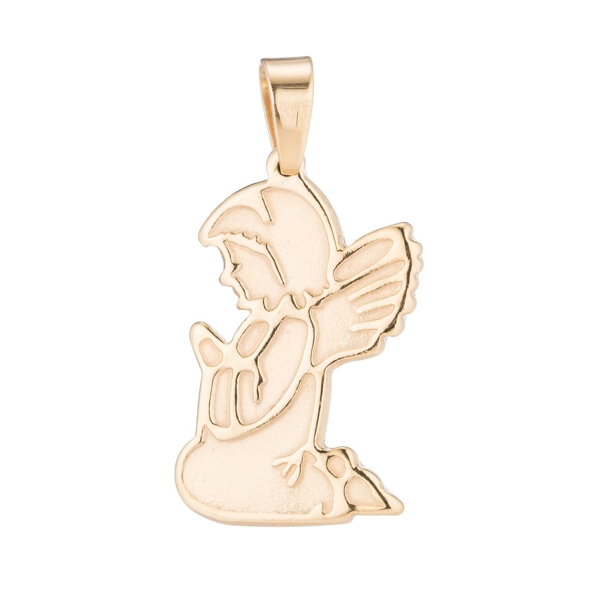 Praying Angel, Guardian Angel, Pray daughter, Protection, Heaven Necklace Pendant Charm Bead Bails Findings for Jewelry Making J-515 - DLUXCA