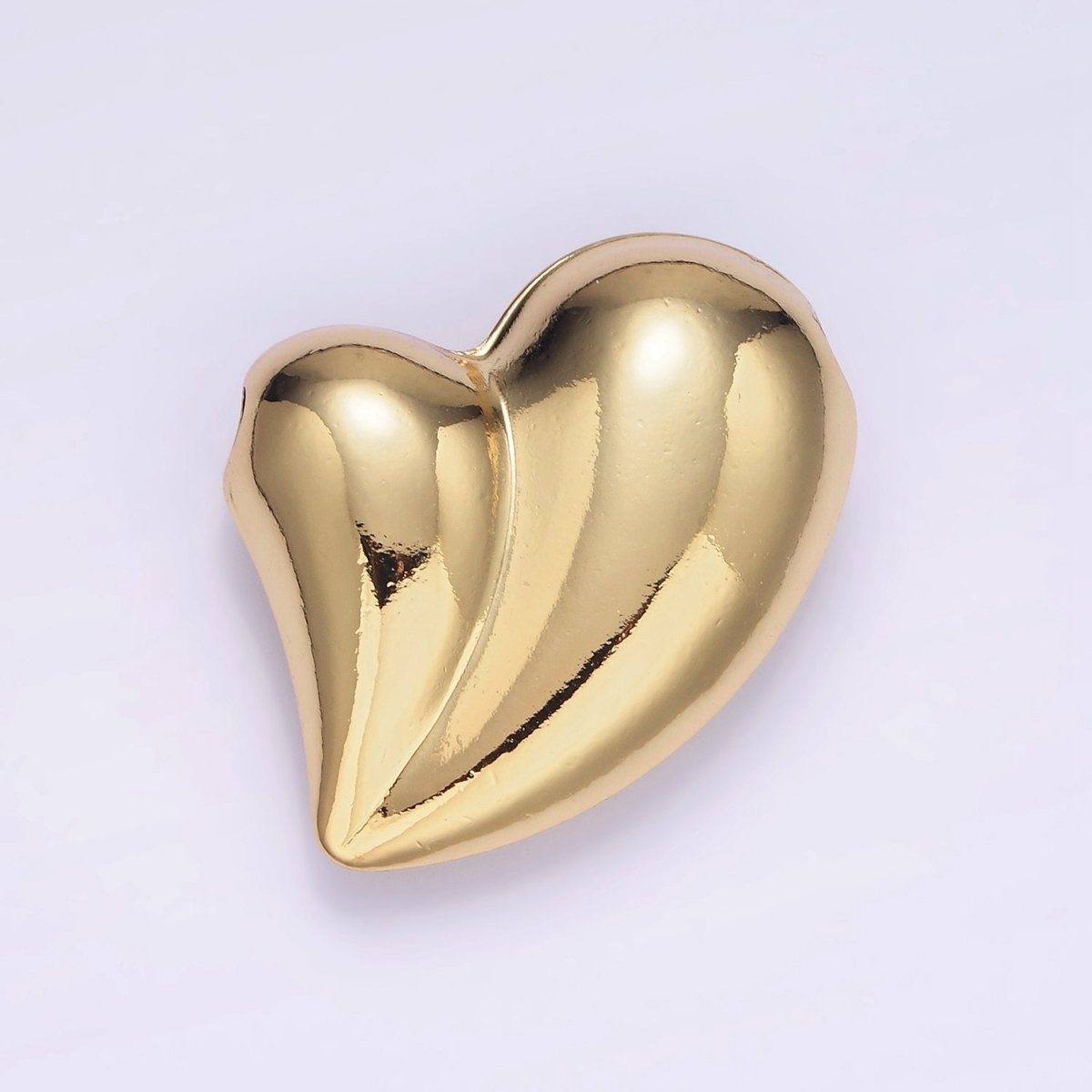 Puffy 14K Gold Filled Heart Charm Balloon Pendant | B877 - DLUXCA