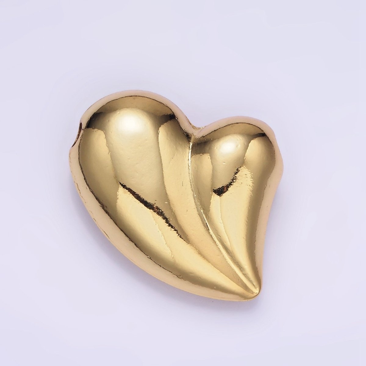 Puffy 14K Gold Filled Heart Charm Balloon Pendant | B877 - DLUXCA