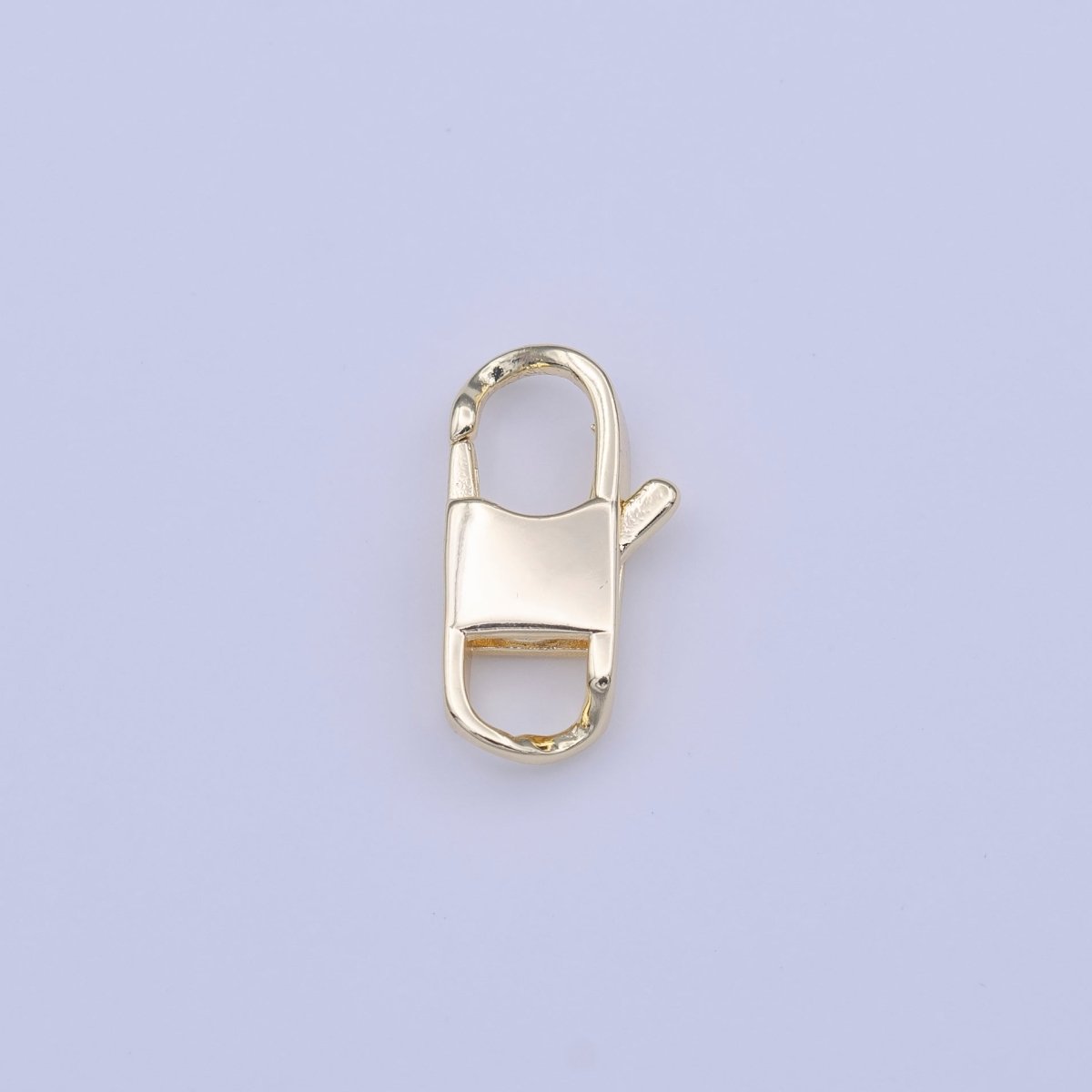 Rectangular Double Sided 14.5mm Lobster Clasps Jewelry Supply Closure in Gold & Silver | K-268 K-288 - DLUXCA