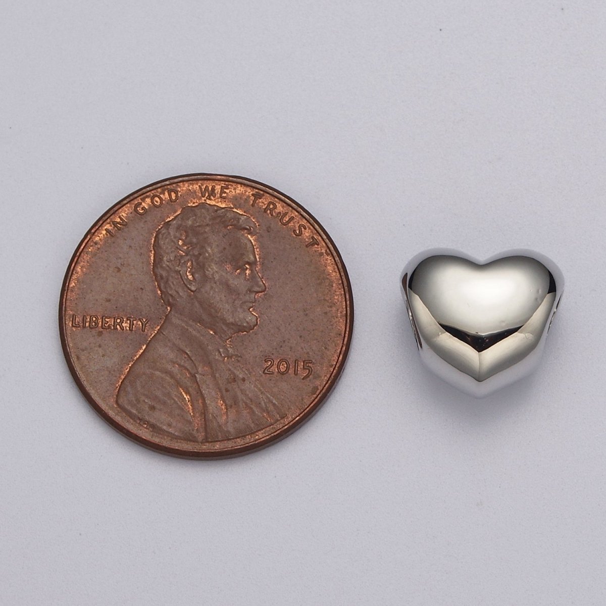 Rose Gold / Silver / Black Heart Spacer Beads, Heart Shape Spacer Charms Big Hole Bead High Quality Beads B-182 B-183 B-184 - DLUXCA
