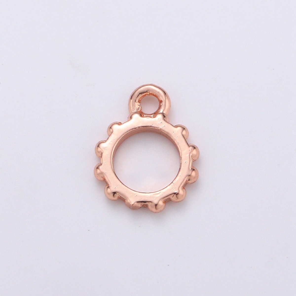Round Gold Bail, Silver bail, Lead Nickel free, Pendant bail Rose Gold bail for charm Necklace making supplies, Jewelry supplies K-192 - K-195 - DLUXCA