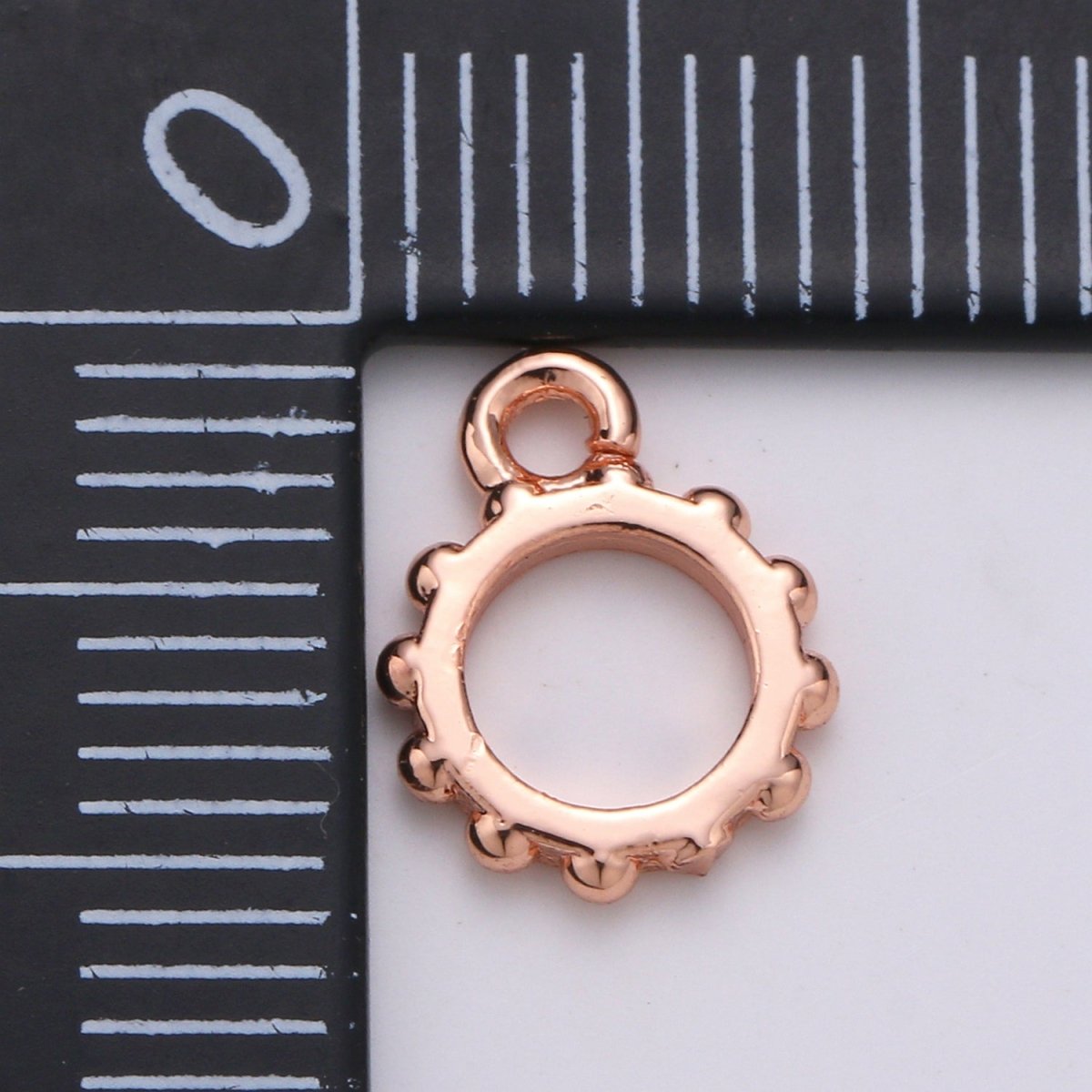 Round Gold Bail, Silver bail, Lead Nickel free, Pendant bail Rose Gold bail for charm Necklace making supplies, Jewelry supplies K-192 - K-195 - DLUXCA