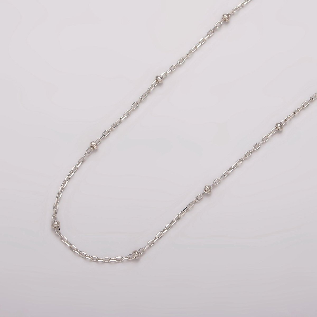 S925 Sterling Silver 1.5mm Satellite Cable Unfinished Chain For Jewelry Making | ROLL-1480 - DLUXCA