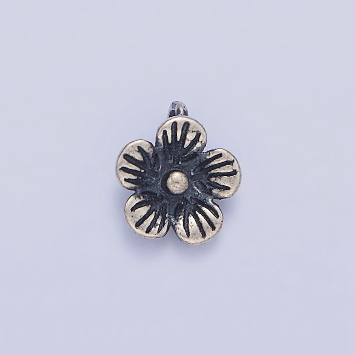 S925 Sterling Silver 8.5mm Flower Nature Add-On Charm | SL-366 - DLUXCA