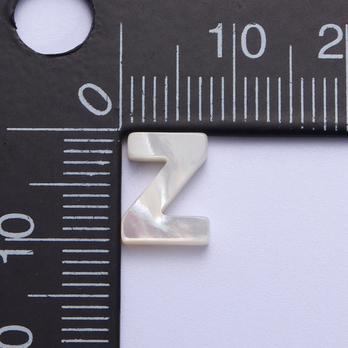 Shell Pearl Initial Alphabet Bead Jewelry Making Supply E-372-E-397 - DLUXCA