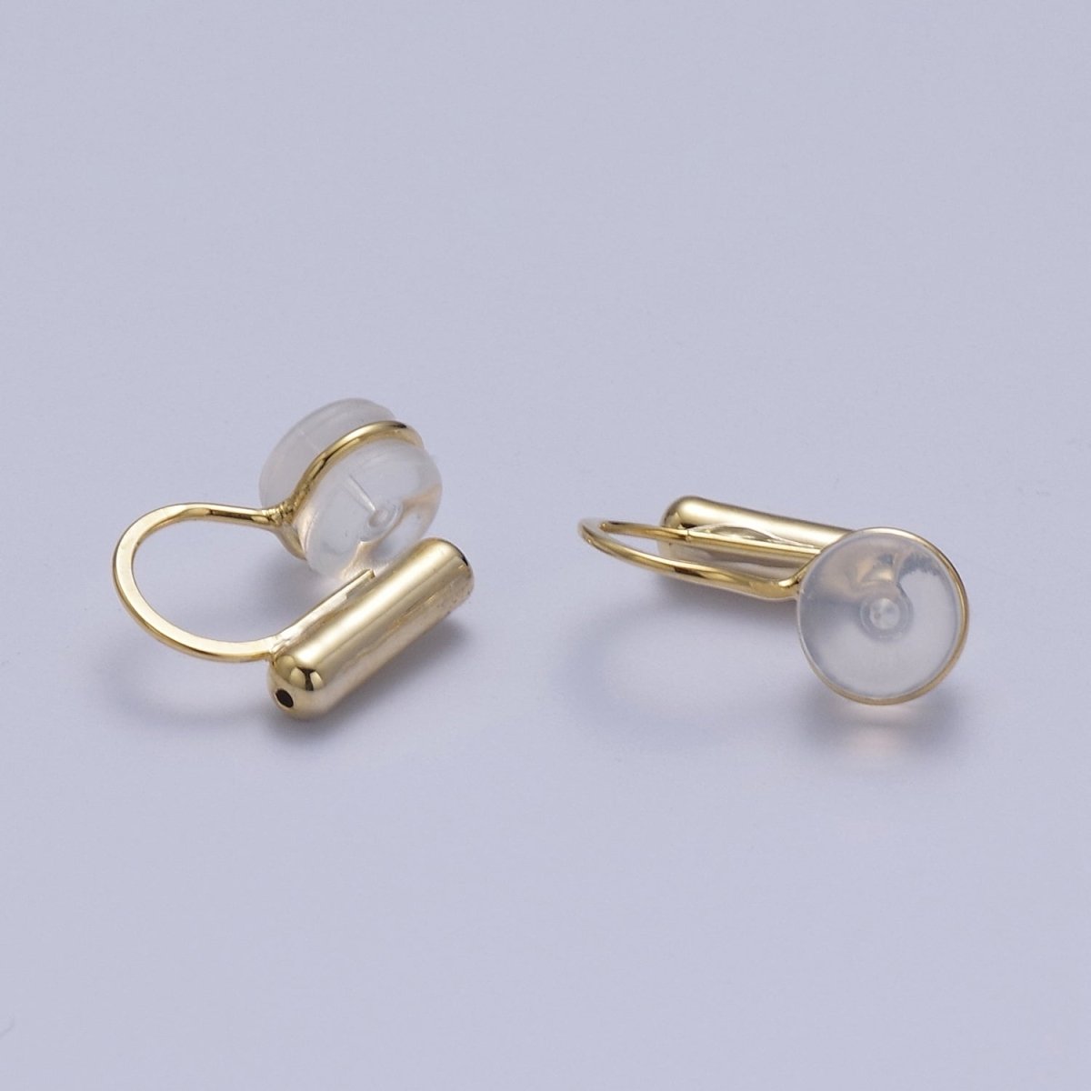 Silicone Earring Backings, Hypoallergenic Clip On Earring Backs For Jewelry Making, K-319 - DLUXCA