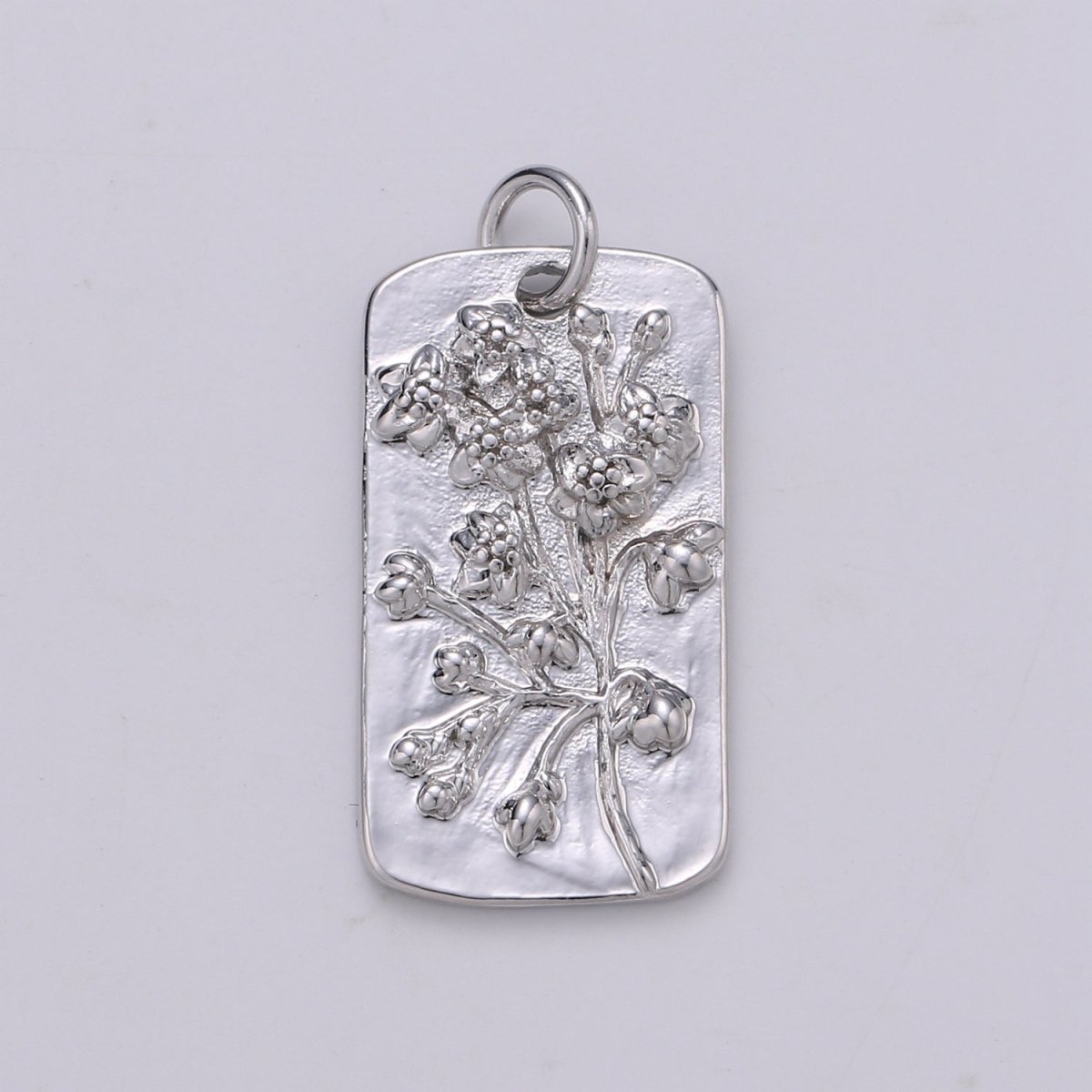 Silver Flower Charms, Wild Flower Pendant, Dainty Flower Charm, Small SunFlower Daisy, Hibiscus Charm for Necklace Floral Flower Jewelry D-844 TO D-852 - DLUXCA