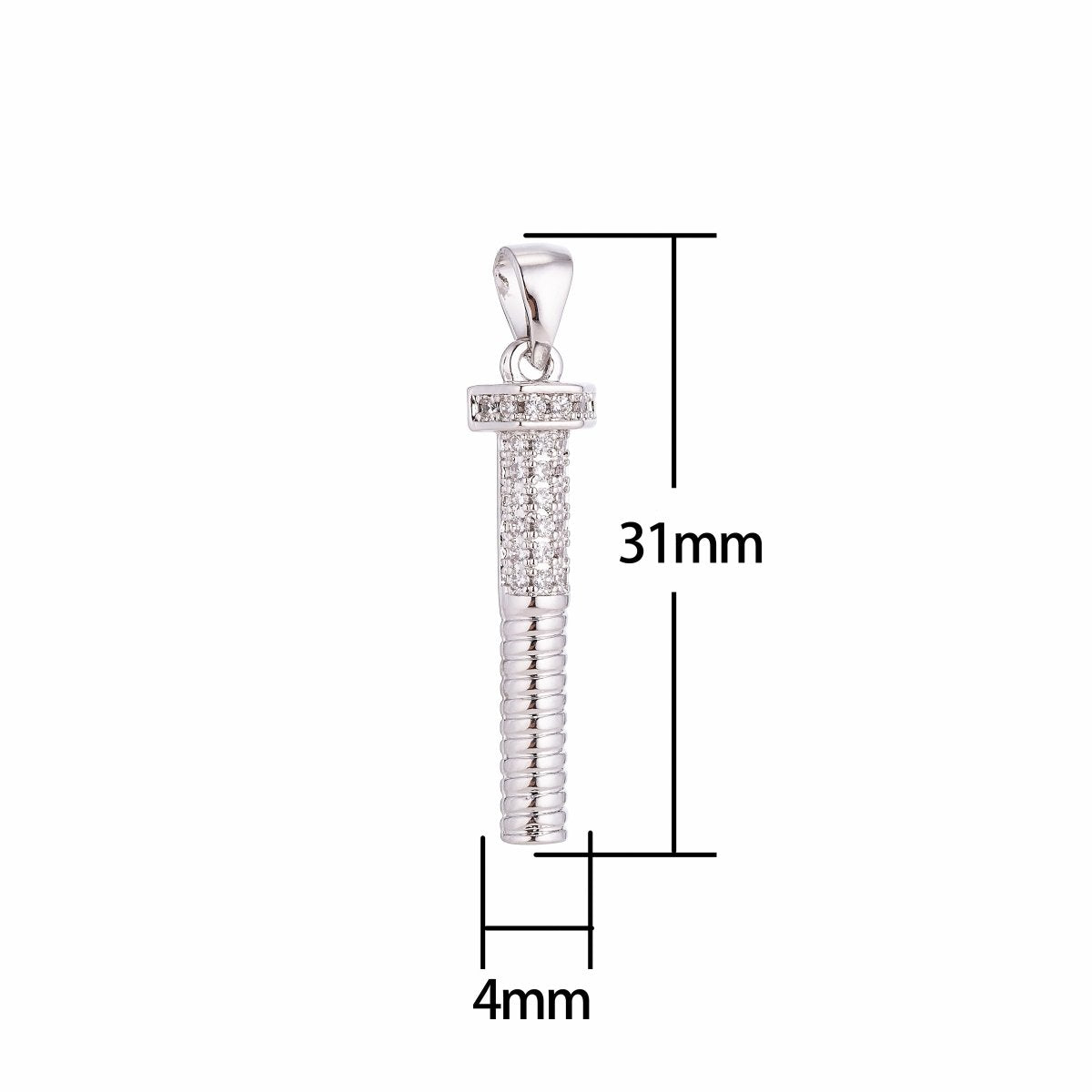 Silver Gold Filled Screw Pendants For DIY Jewelry Making H-161 - DLUXCA