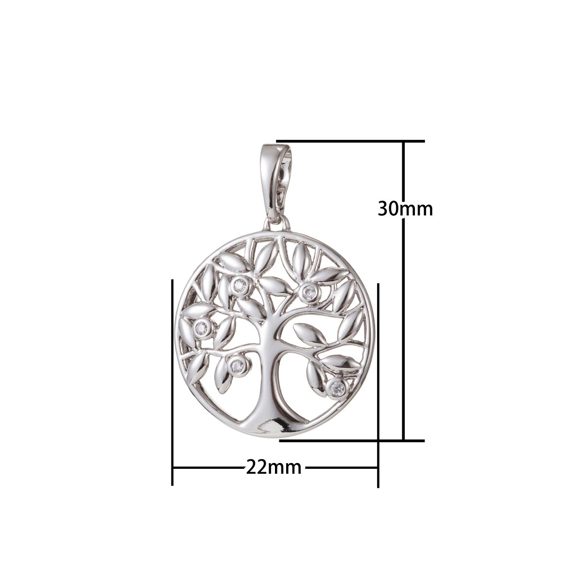 Silver Gold Filled Tree Pendants I-464 - DLUXCA