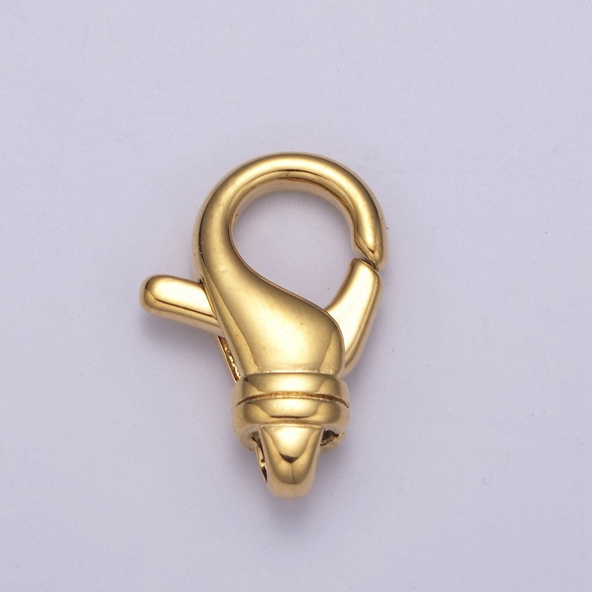 Silver / Gold Lobster Clasps - Teardrop 24K Gold Filled Clasp for Jewelry Making Findings L-588 L-589 - DLUXCA