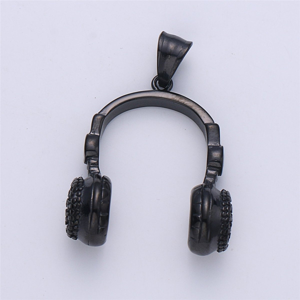 Silver Headphone Pendant, Black Headset Charm, Gold DJ Charm, Music Charms, Gold Beats Pendant Hip Hop Pendant Men Jewelry J-678~J-680 - DLUXCA
