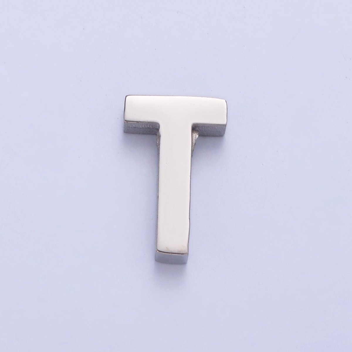 Silver Initial Alphabet Bead Charm For DIY Necklace Making, W-783~W-808 - DLUXCA