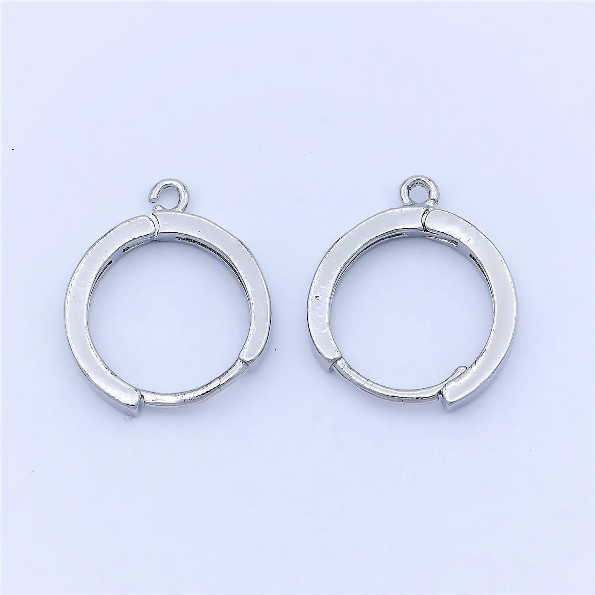 Simple Minimalist Circle Round Earring Huggies DIY Jewelry Making Earring Making L-384 L-385 - DLUXCA