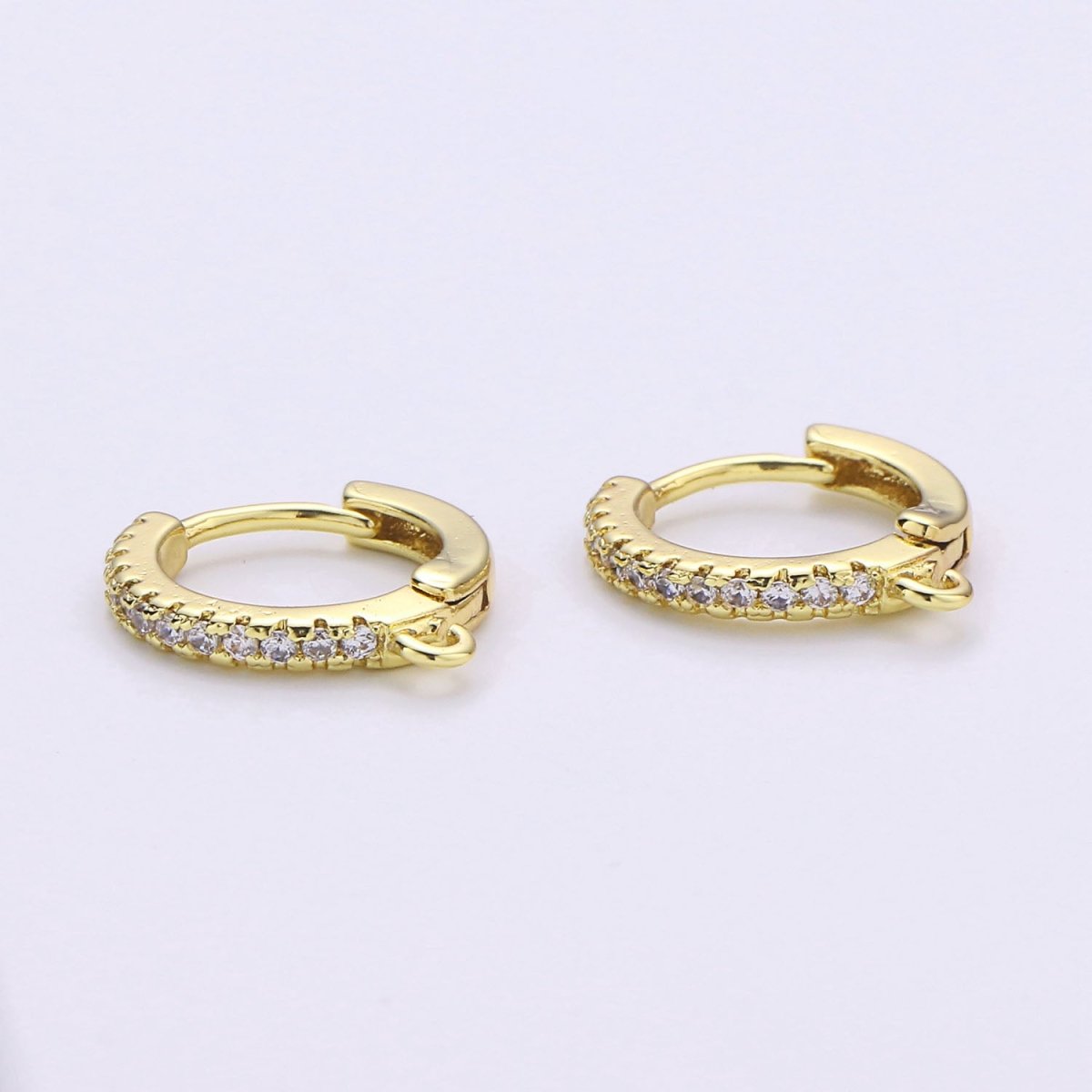 Simple Minimalist Huggies Gold Filled Earring Supplies for DIY Earring K-473, K-578 - DLUXCA