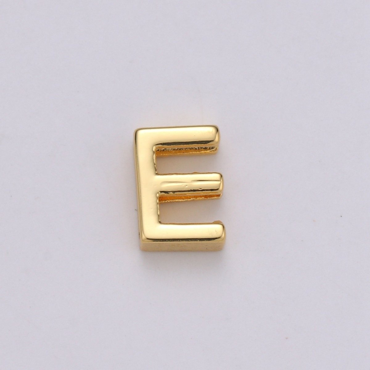 Slider Initial Charm 14k Gold Filled Letter Charm 6.5x7.8mm Slide Bracelet Necklace Jewelry Making Supply Personalize Jewelry Minimalist A-157 to A-169 - DLUXCA