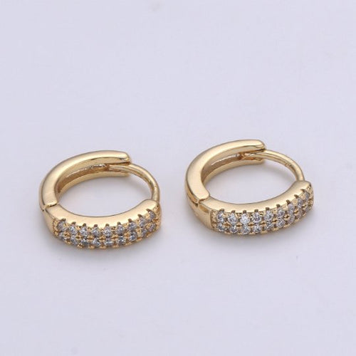 Home All products Small Huggie Hoop Earrings 14K Gold F...