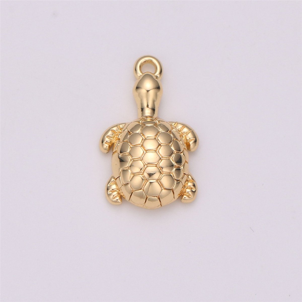 Small Sea Turtle Charm Ocean Summer Vacation Animal Pendant in Gold Filled Turtoise Pendants Necklace Earring Bracelet Charms C-531 - DLUXCA
