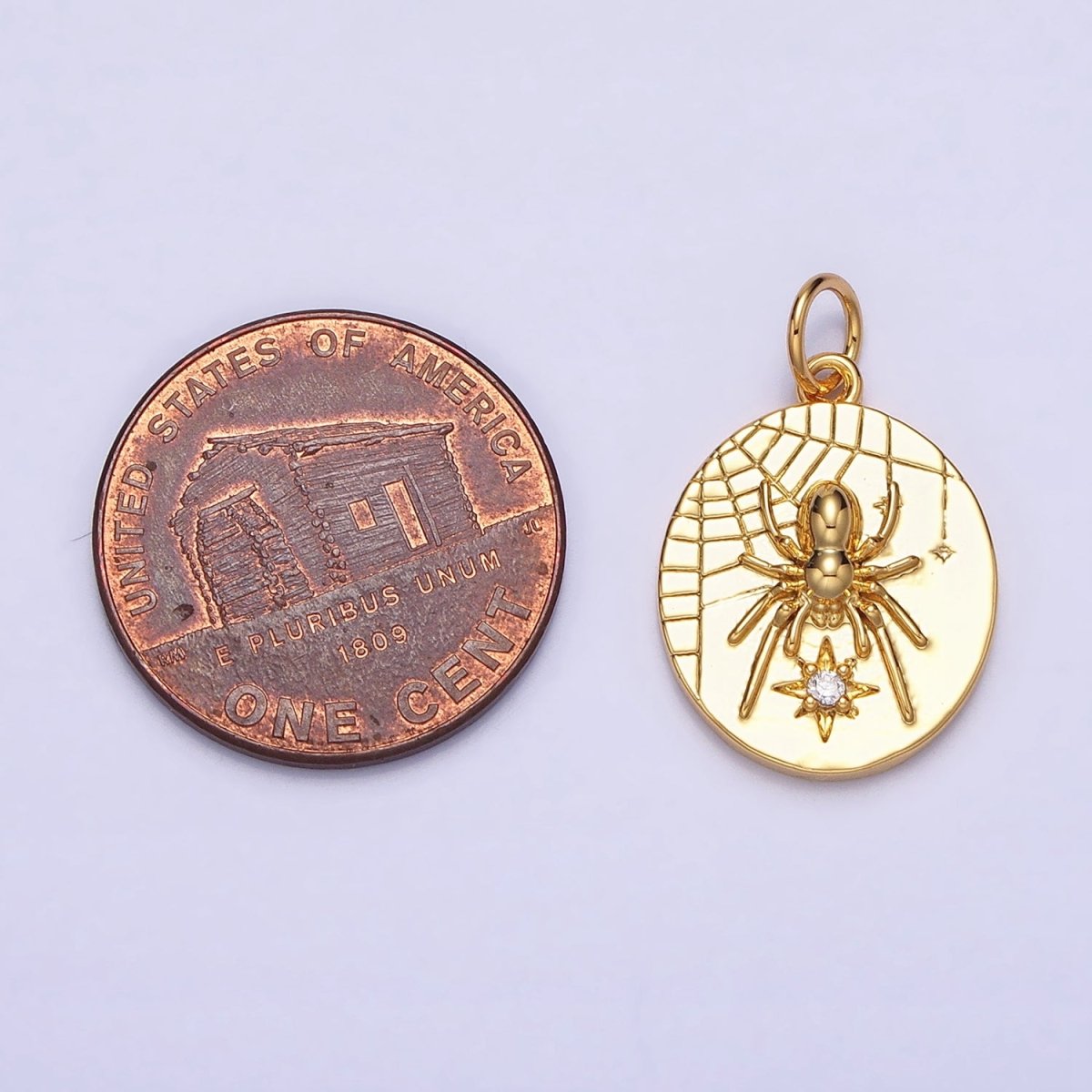 Small Spider Charm Insect Gold, Silver Halloween Gothic Charm AC-567 AC-568 - DLUXCA
