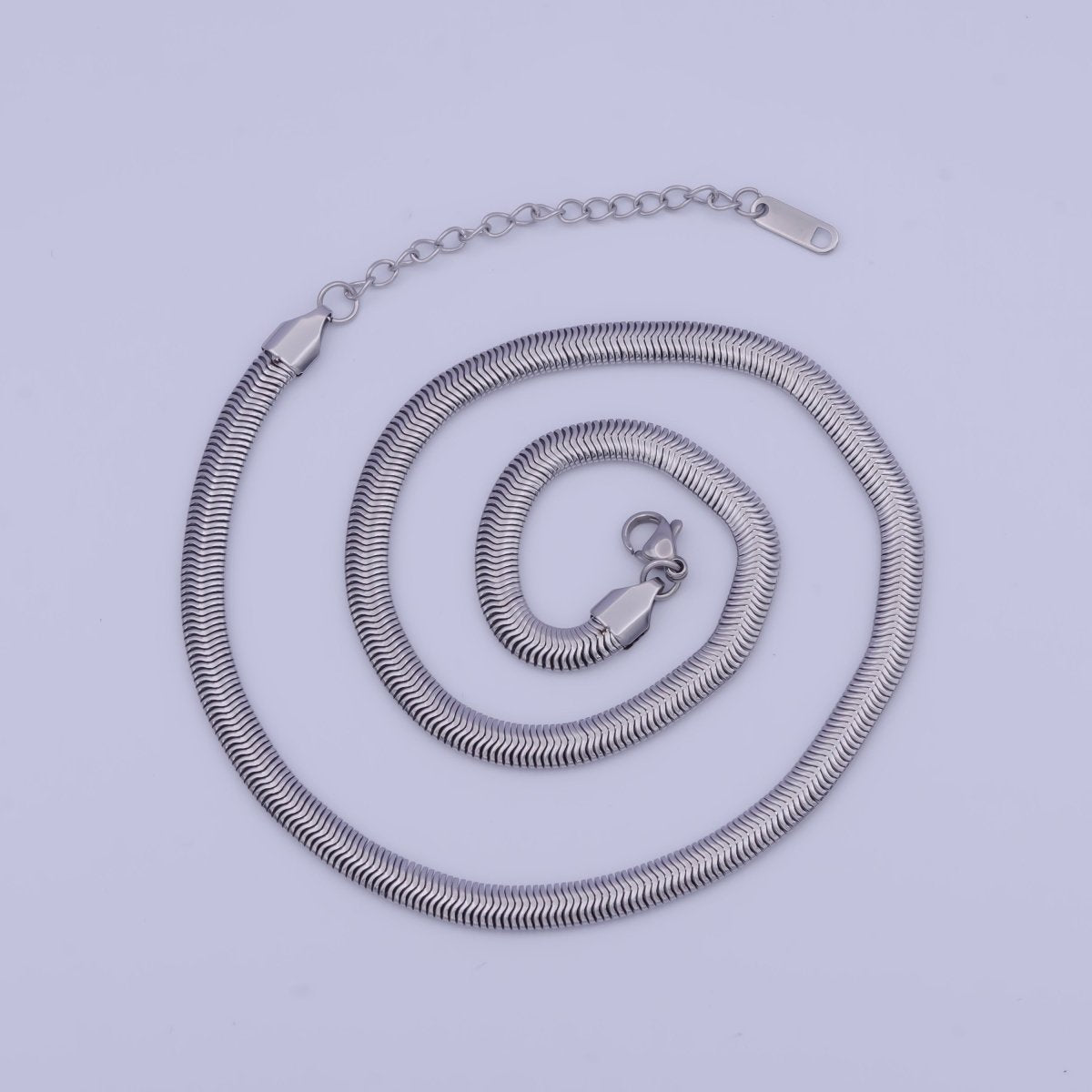 Snake Chain Necklace 16 18 20 Inch + 2.5" extender Length in 24k Gold Filled Chain | WA-1134 to WA-1139 Clearance Pricing - DLUXCA