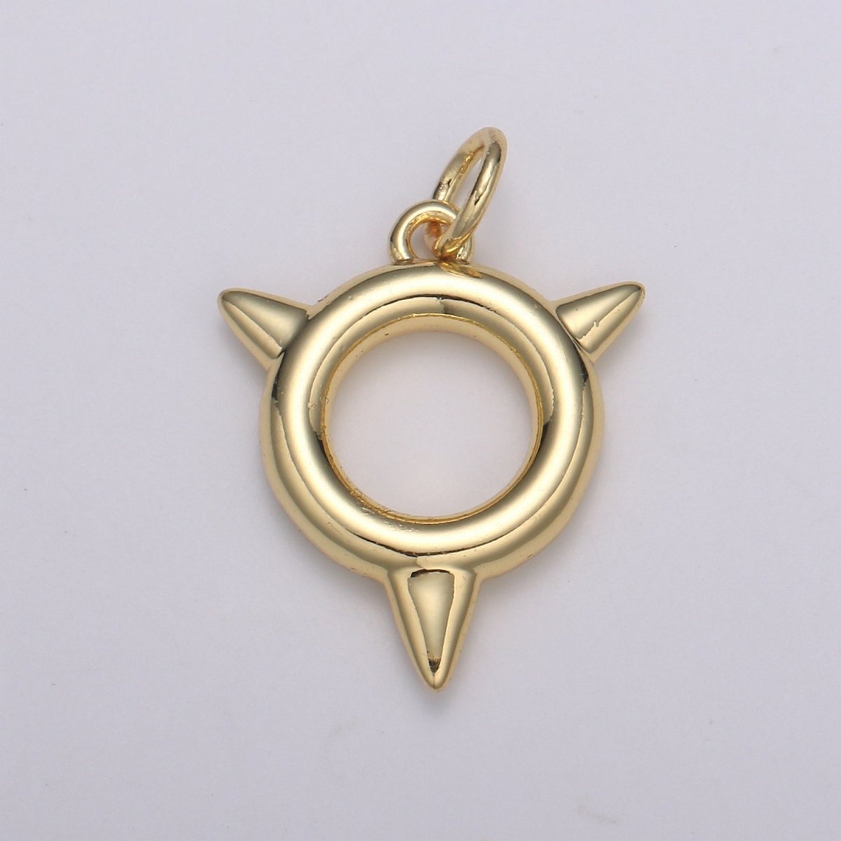 Spike Charm, 24K Bouy Pendant 23X7mm Mobility Jewelry Outdoor Activity Inspired, Metro Style Design E-191 - DLUXCA