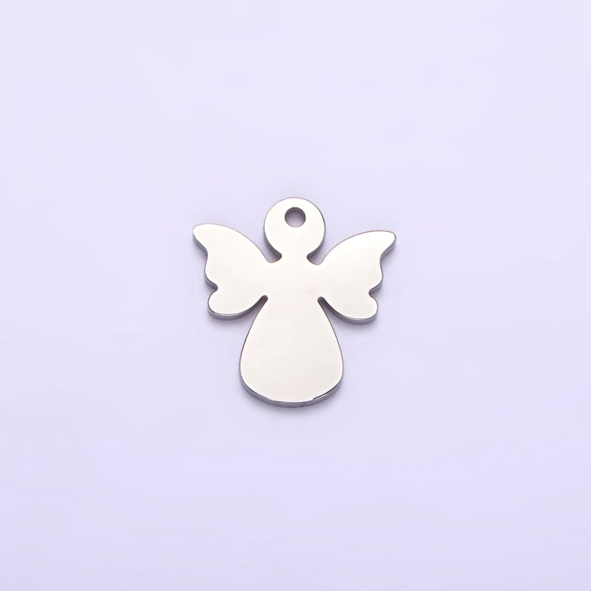 Stainless Steel 10mm Holy Angel Wings Minimalist Mini Charm in Gold & Silver | P1247 P1248 - DLUXCA