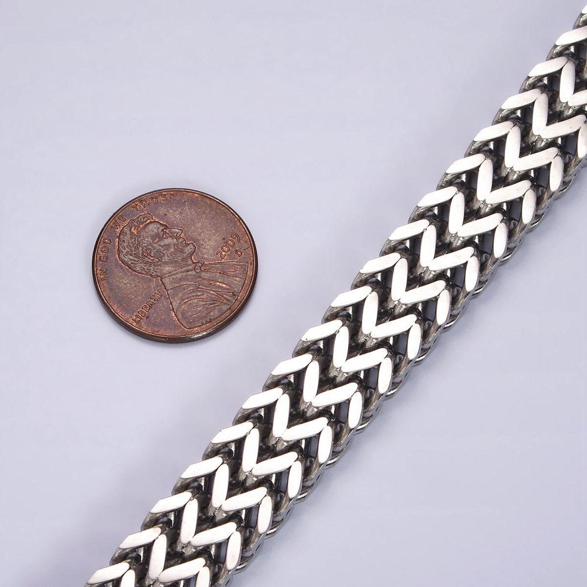 Stainless Steel 11mm Double Foxtail Chain Link Men's 8.5 Inch Statement Bracelet | WA-2252 - DLUXCA