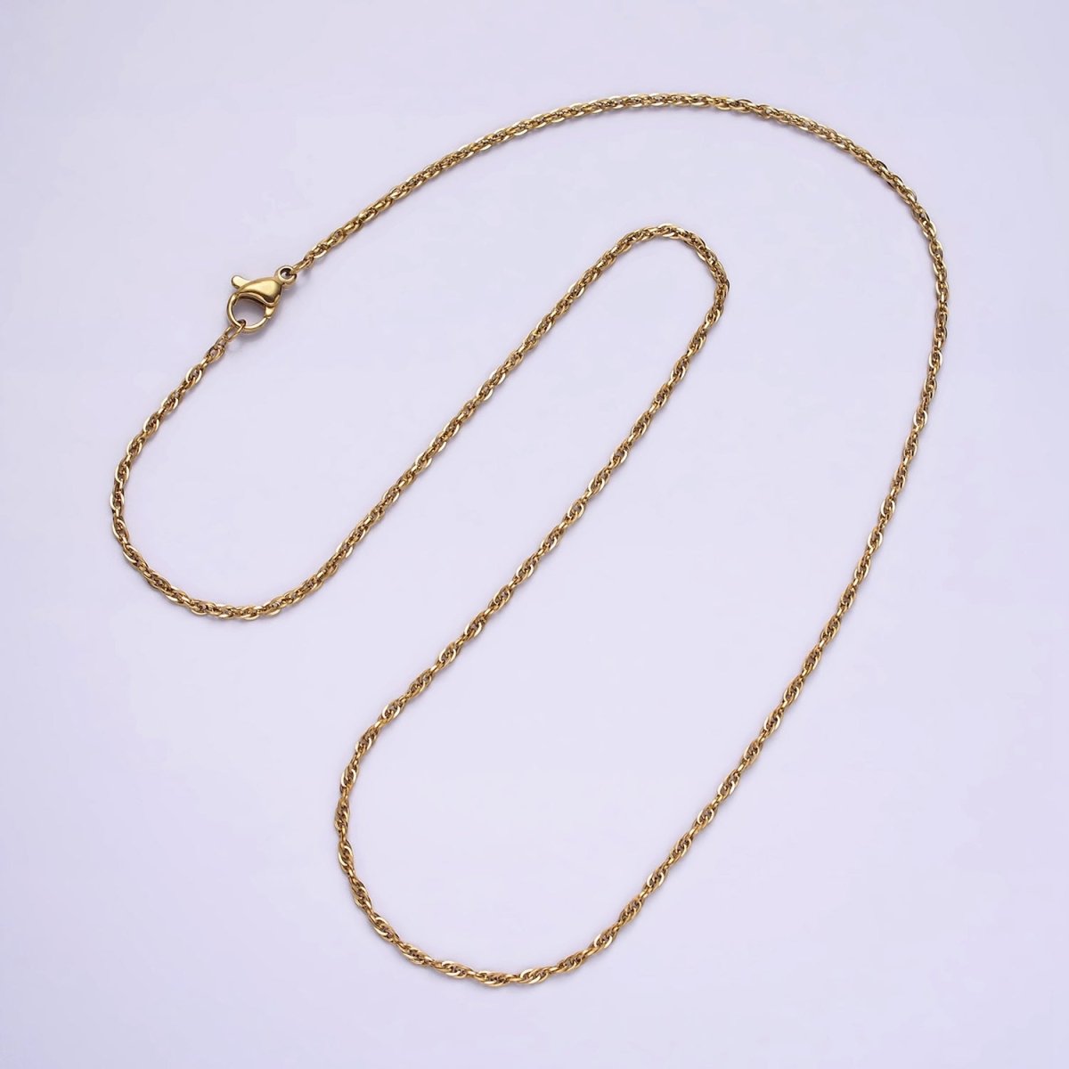 Stainless Steel 1.5mm Multiple Cable Unique 18 Inch Layering Chain Necklace | WA-2004 Clearance Pricing - DLUXCA