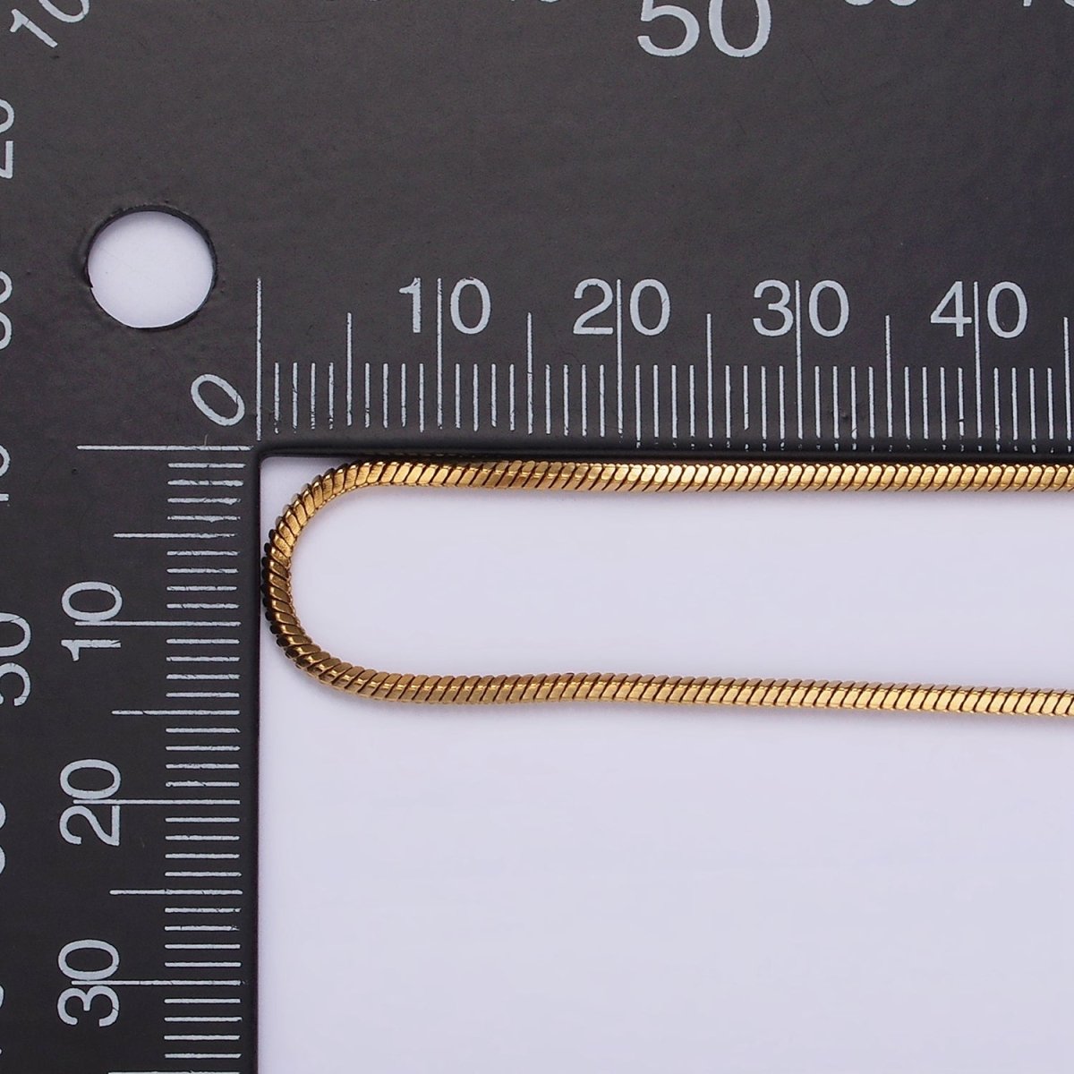 Stainless Steel 1.5mm Snake 18 Inch, 20 Inch Gold Layering Chain