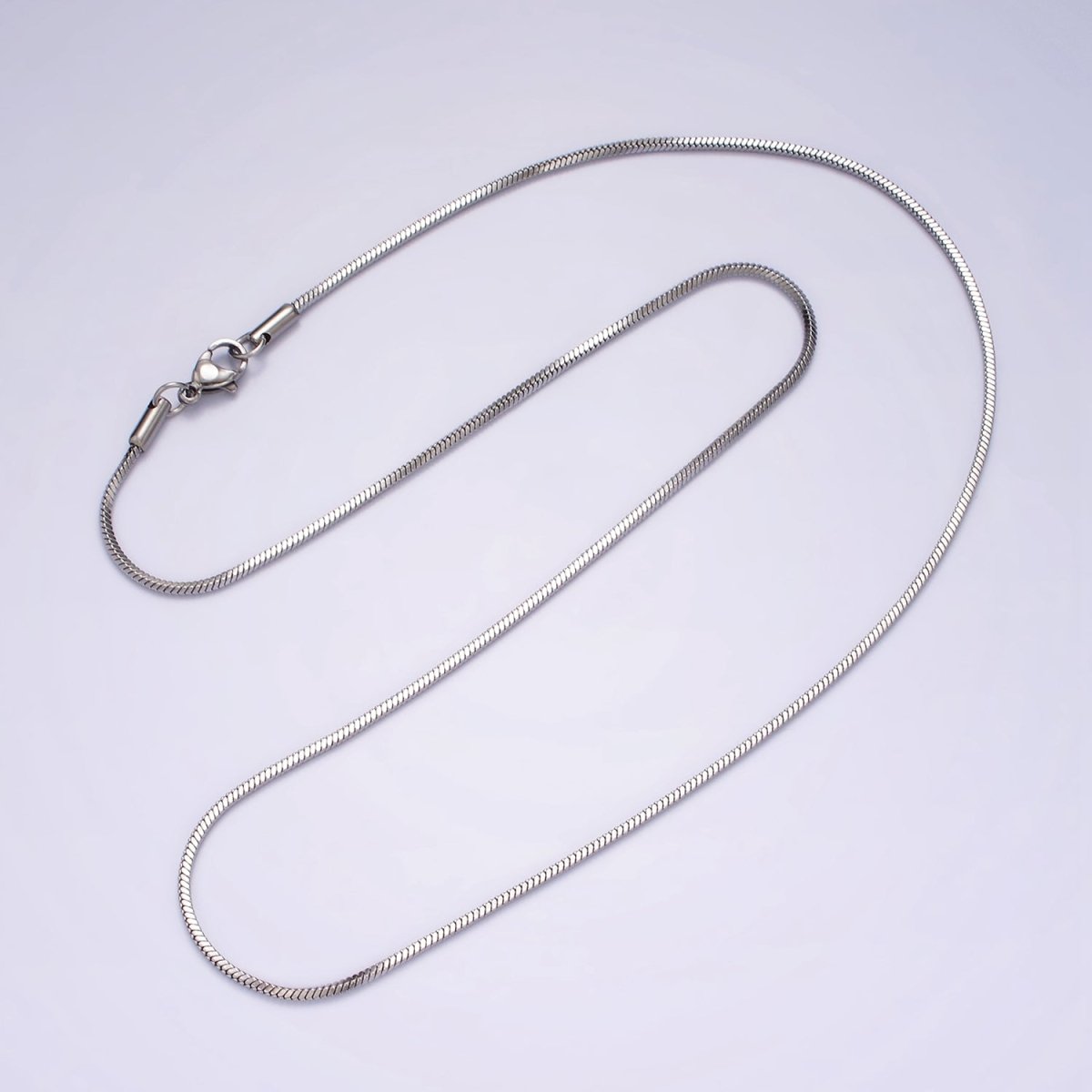 Stainless Steel 1.5mm Snake Chain 20 Inch Layering Necklace | WA-2270 Clearance Pricing - DLUXCA