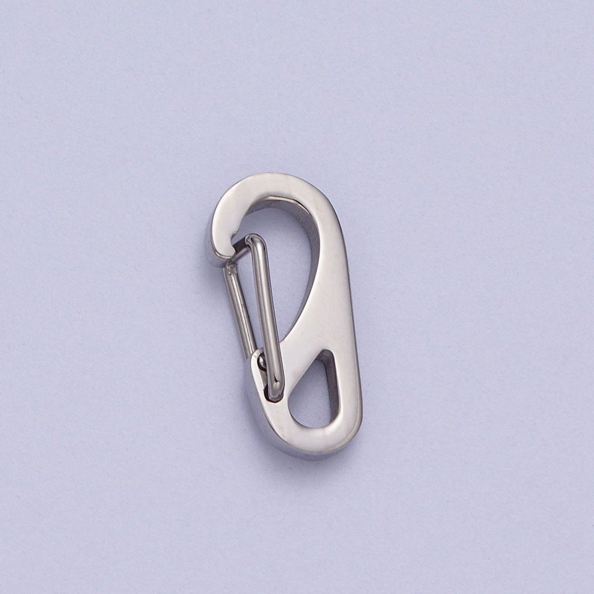 Stainless Steel 16mm, 22mm, 26mm, 30mm Snap Hook Carabiner Clip Jewelry Supply for wrap cord bracelet in Gold & Silver | Z-013 - Z-020 - DLUXCA