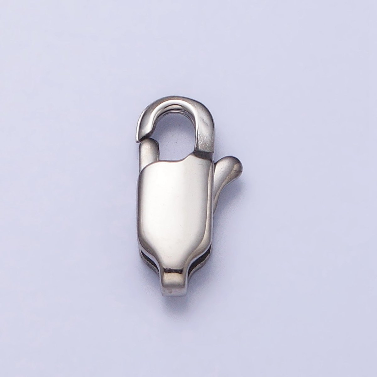 Stainless Steel 18mm, 15mm, 13mm, 11mm Lobster Clasps Silver Jewelry-Making Closure Supply | Z314 - Z317 - DLUXCA