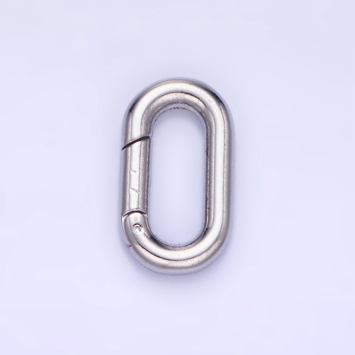 Stainless Steel 18mm Oblong Spring Gate Closure Finding in Gold & Silver | Z690 - DLUXCA